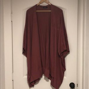 Dusty rose shrug cardigan